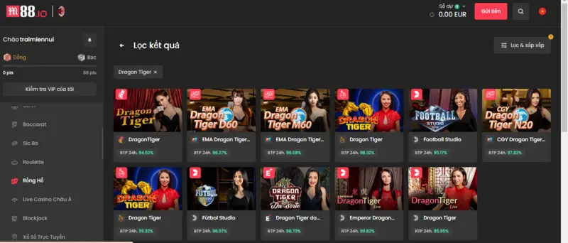 Review các sảnh chơi Casino m88 hiện nay