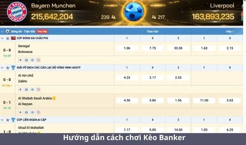 Hướng dẫn cách chơi Kèo Banker (kèo chắc ăn)
