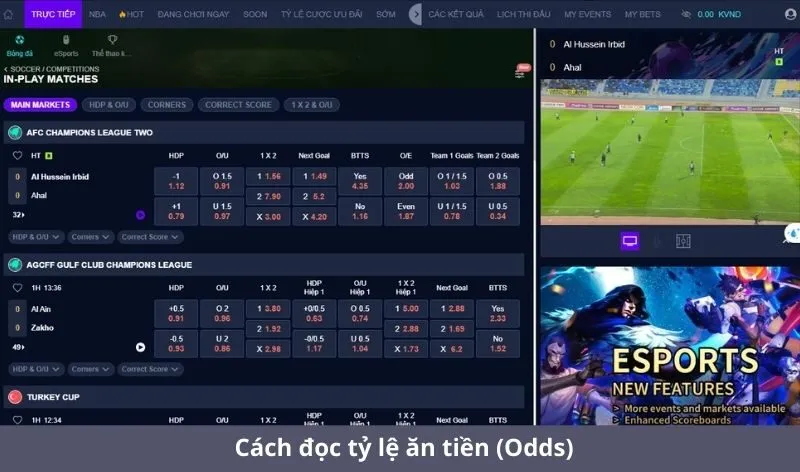 Cách đọc tỷ lệ kèo La Liga hiệu quả