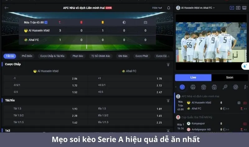 Mẹo soi kèo Serie A hiệu quả dễ ăn nhất